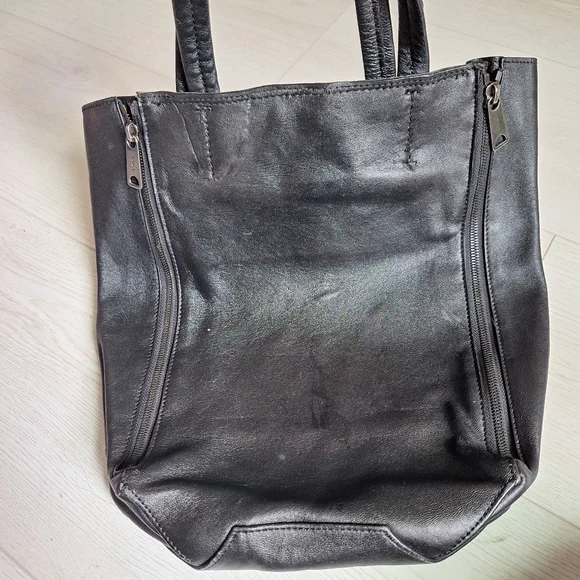 ✨Celine Gusset Cabas Tote Black Leather - Picture 4 of 13